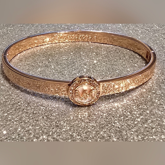 Michael Kors Rose Gold-Tone Bangle Bracelet - Picture 2 of 11